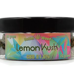 CBD susz Lemon Kush 21,6% CBD<0,3% THC 20 gram ŚWIEŻE ZBIORY